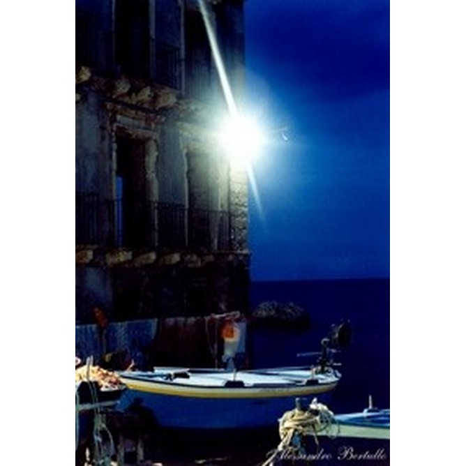 Paesaggio notturno di Chinalea di Scilla